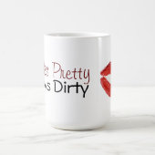 かわいらしい演劇の汚れたキスのマグを見ます コーヒーマグカップ (中央)