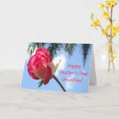 かわいらしい熱帯幸せな母の日の祖母カード カード (黄色い花)