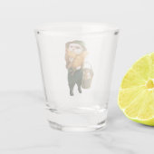 かわいらしい猫とメンドオンファーム ショットグラス (裏面)