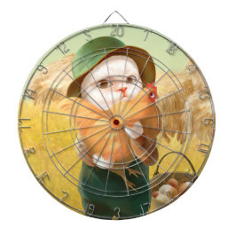 かわいらしい猫とメンドオンファーム ダーツボード