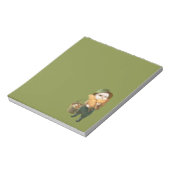 かわいらしい猫とメンドオンファーム ノートパッド (回転)