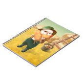 かわいらしい猫とメンドオンファーム ノートブック (左側)