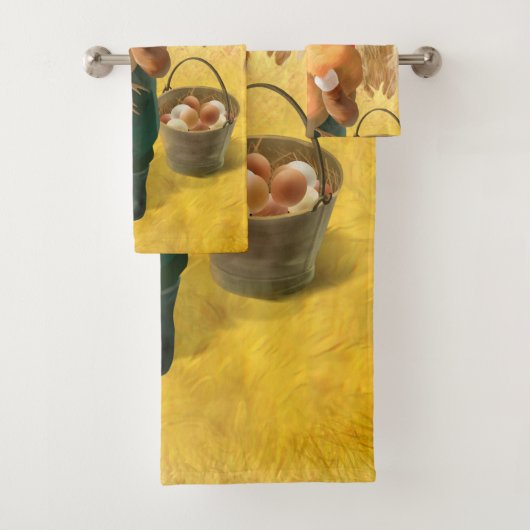 かわいらしい猫とメンドオンファーム バスタオルセット (インサイチュ)