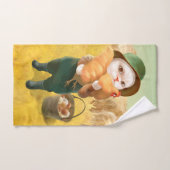 かわいらしい猫とメンドオンファーム バスタオルセット (ハンドタオル)