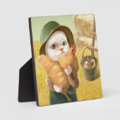 かわいらしい猫とメンドオンファーム フォトプラーク (正面)