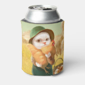 かわいらしい猫とメンドオンファーム 缶クーラー (缶裏面)