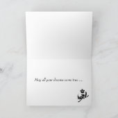 かわいらしい猫は幸せな卒業を言います カード (内部)