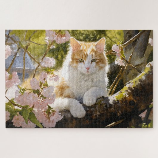 かわいらしい猫バキング ジグソーパズル (横)