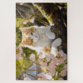 かわいらしい猫バキング ジグソーパズル (縦)