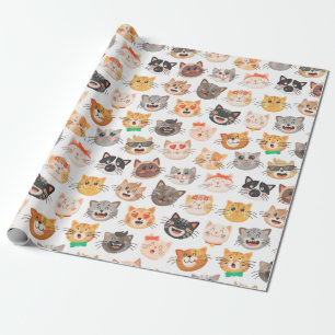 かわいらしい猫用ラッピング紙 ラッピングペーパー