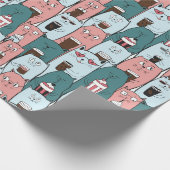 かわいらしい猫用ラッピング紙 ラッピングペーパー (角)