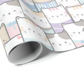 かわいらしい猫用ラッピング紙 ラッピングペーパー (ロールコーナー)