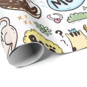 かわいらしい猫用ラッピング紙 ラッピングペーパー (ロールコーナー)