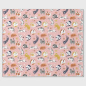 かわいらしい猫用ラッピング紙 ラッピングペーパー (フラット)