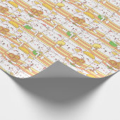 かわいらしい猫用ラッピング紙 ラッピングペーパー (角)