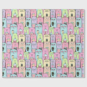 かわいらしい猫用ラッピング紙 ラッピングペーパー (フラット)