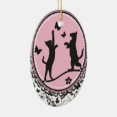 かわいらしい猫 セラミックオーナメント (右)