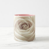 かわいらしい白いバラのマグ ツートーンマグカップ (中央)