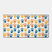 かわいらしい白 デスクマット (正面)