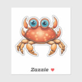 かわいらしい砂カニ防水 シール (シート)