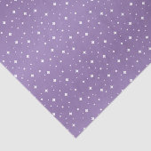 かわいらしい紫色および白い星 薄葉紙 (詳細)