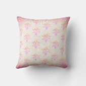 かわいらしい紫色のヴィンテージのスタイルの花の妖精100th クッション (裏面)