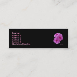 かわいらしい紫色の三重項の名刺 スキニー名刺