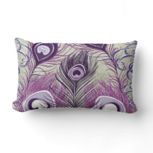 かわいらしい紫色の孔雀はエレガントなデザインに羽をつけます