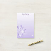 かわいらしい紫色の蝶ポスト・イット ポストイット (デスク上)