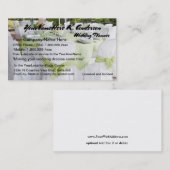 かわいらしい結婚式のウェディングプランナー 名刺 (正面/裏面)