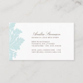 かわいらしい美容院の名刺 名刺 (裏面)