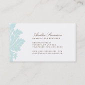 かわいらしい美容院の名刺 名刺 (裏面)