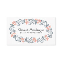 かわいらしい花のリース|の水彩画の花柄