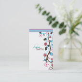 かわいらしい花の名刺 名刺 (スタンド正面)