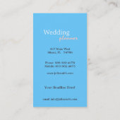 かわいらしい花の名刺 名刺 (裏面)