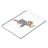 かわいらしい花の怠惰 ノートブック (左側)