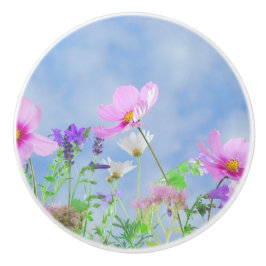 かわいらしい花の敏感な色 セラミックノブ