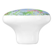 かわいらしい花の敏感な色 セラミックノブ (側面)