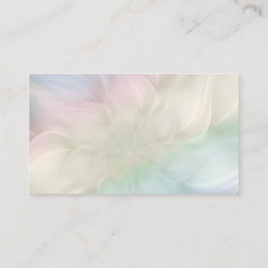 かわいらしい花の曼荼羅のデザイン 名刺 (裏面)