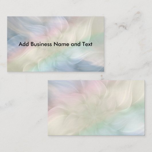 かわいらしい花の曼荼羅のデザイン 名刺 (正面/裏面)