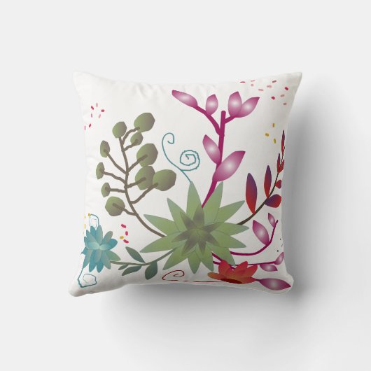 かわいらしい花の退職したなナースの枕 クッション (裏面)