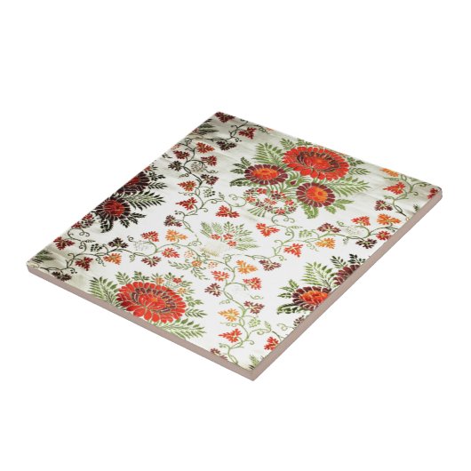 かわいらしい花柄 タイル (側面)