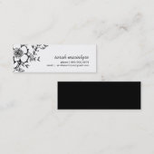 かわいらしい花柄/小さいテレホンカード コーリングカード (正面/裏面)