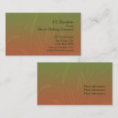 かわいらしい花葉のデザイン 名刺 (正面/裏面)