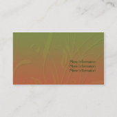 かわいらしい花葉のデザイン 名刺 (裏面)