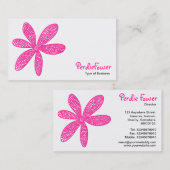 かわいらしい花-ショッキングピンクFF3399 名刺 (正面/裏面)