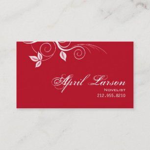 かわいらしい葉1 -小説家の作家の名刺 名刺