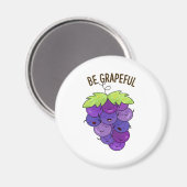 かわいらしい葡萄の房 マグネット (正面/裏面)