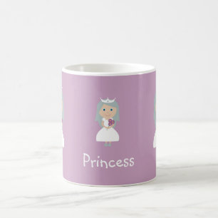 かわいらしい薄紫のプリンセスのマグ コーヒーマグカップ