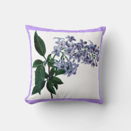 かわいらしい薄紫の花の紫色の装飾的 クッション